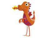 39" Betallic Balloon Friends Dragon