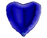 9" Grabo Heart Blue Capri Foil