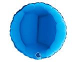 9" Grabo Round Blue Foil