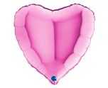 9" Grabo Heart Fuxia Foil