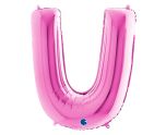 40" Grabo Fuxia Letter U