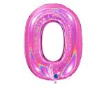 40" Grabo Glitter Holographic Fuxia Number 0