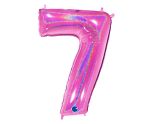 40" Grabo Glitter Holographic Fuxia Number 7