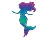 52" Betallic Glitter Mermaid Shape