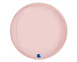 15" Grabo Satin Pastel Pink Globe Packaged