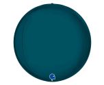 15" Grabo Satin Petrol Blue Globe