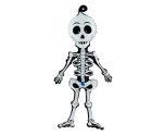 29" Grabo Linky Scary Skeleton Shape Midi