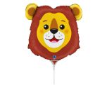 Mini Lion Head Grabo Foil Balloon