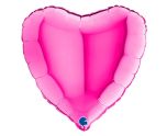 9" Grabo Heart Magenta Foil