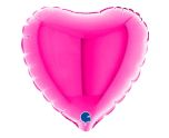 4" Grabo Heart Magenta Foil