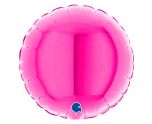 4" Grabo Round Magenta Foil