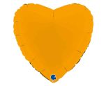 18" Grabo Heart Matte Mustard Foil