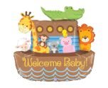 37" Betallic Noah's Ark Welcome Baby Foil Balloon