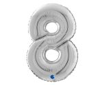 7" Grabo Silver Number 8