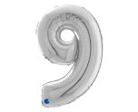 7" Grabo Silver Number 9