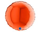 9" Grabo Round Orange Foil