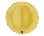 18" Grabo Round Pastel Yellow Foil Unpackaged
