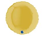 9" Grabo Round Pastel Yellow Foil
