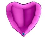 18" Grabo Heart Purple Foil