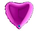 9" Grabo Heart Purple Foil
