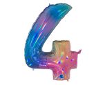 40" Grabo Rainbow Holographic Colourful Rainbow Number 4