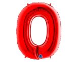 40" Grabo Red Number 0