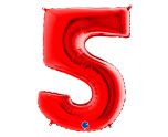 40" Grabo Red Number 5