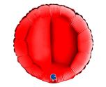 18" Grabo Round Red Foil