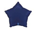 18" Grabo Star Satin Blue Navy Foil