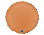 18" Grabo Round Satin Caramel Foil