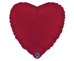 18" Grabo Heart Satin Cherry Foil