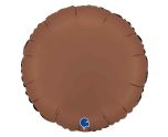 18" Grabo Round Satin Chocolate Foil