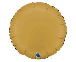 18" Grabo Round Satin Gold Foil
