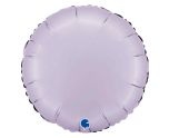 18" Grabo Round Satin Lilac Foil