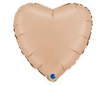 18" Grabo Heart Satin Nude Foil