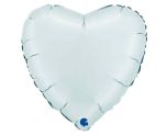 18" Grabo Heart Satin Pastel Blue Foil
