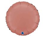 18" Grabo Round Satin Rose Gold Foil