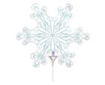 Mini Snowflake Betallic Foil Balloon