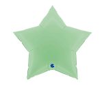 36" Grabo Matte Green Star Foil Balloon