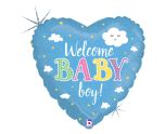 18" Betallic Welcome Home Baby Foil Balloon