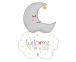 42" Betallic Welcome Baby Moon Foil Balloon
