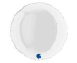 9" Grabo Round White Foil