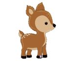 43" Betallic Woodland Deer Shape