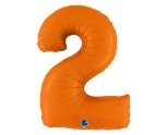 40" Grabo Matte Orange Number 2
