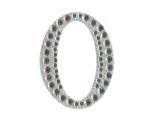 Eleganza Craft Stickers Diamante Iridescent 50mm Number - 0