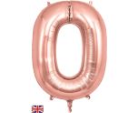 34" Rose Gold Number 0 Oaktree