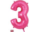 34" Pink Number 3 Oaktree