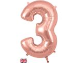 34" Rose Gold Number 3 Oaktree