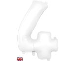 34" Matte White 4 Oaktree