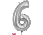 34" Silver Number 6 Oaktree